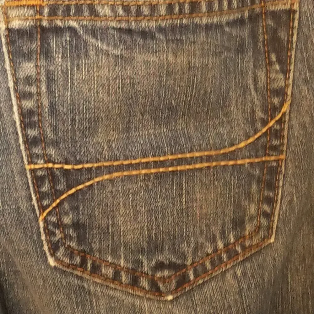 Vintage Y2K Hollister 100% Cotton Skinny Button Fly Denim Jeans Size 29x30